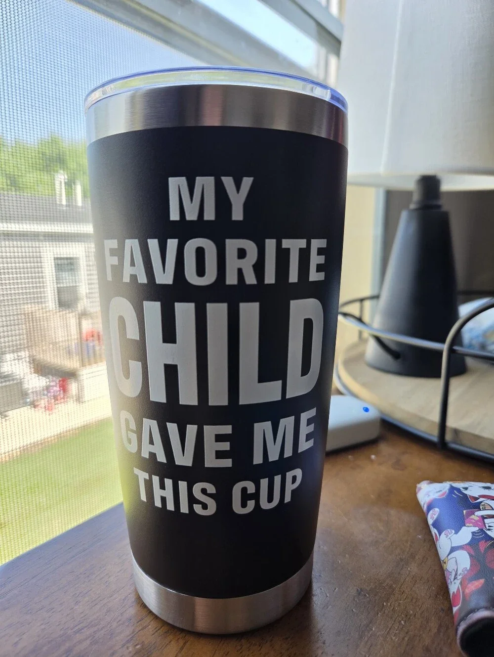 Dad Nutrition Facts Black Insulated Tumbler